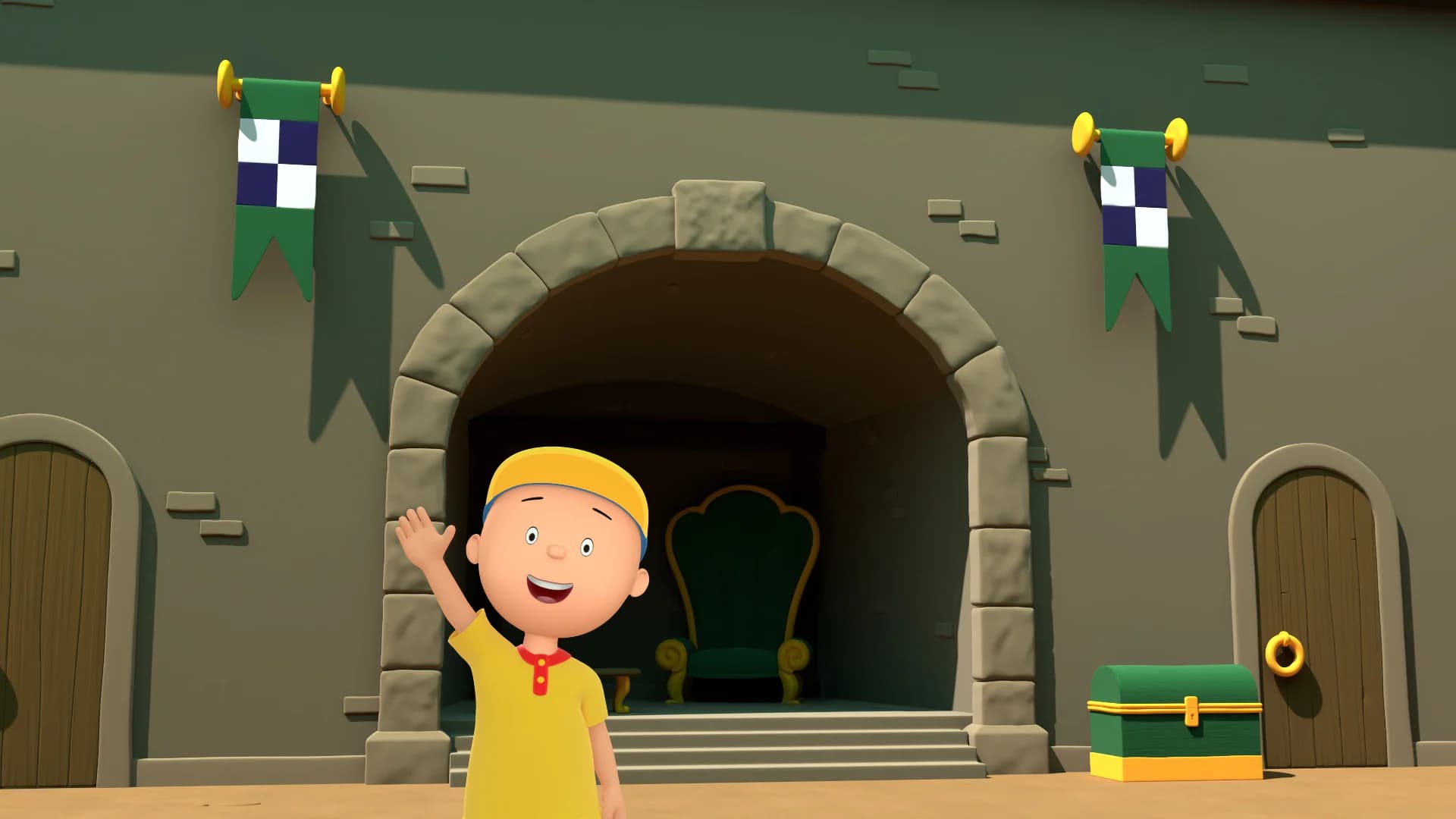 At the castle